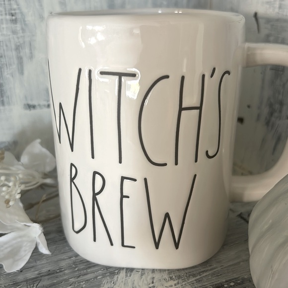 Rae Dunn WITCH’S BREW solid white mug - Picture 2 of 3